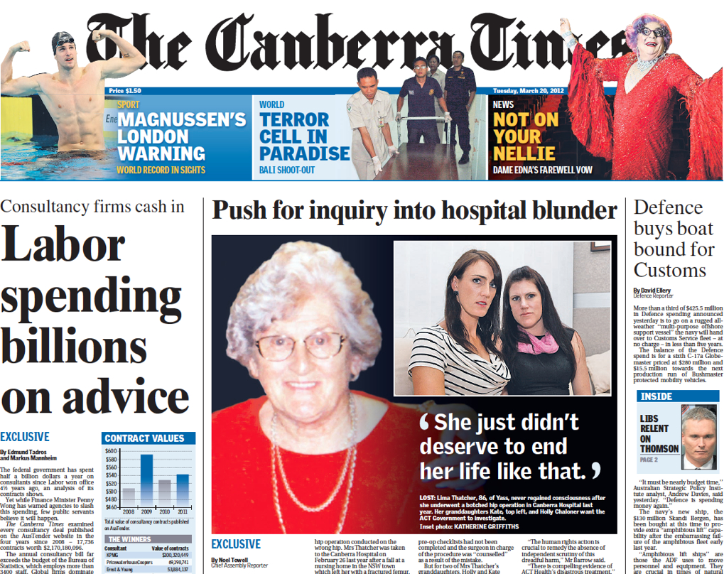 The Canberra Times - Consultant Nation